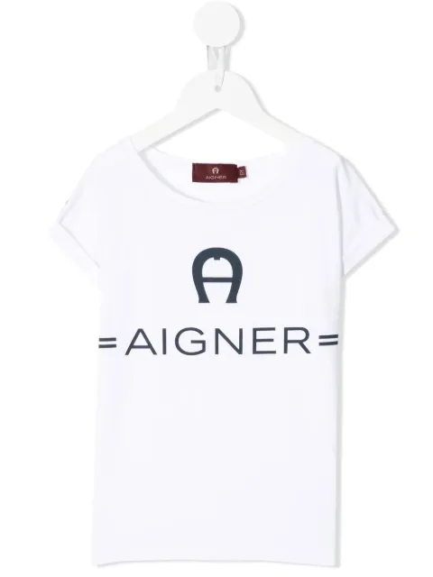 Aigner Kids camiseta con logo