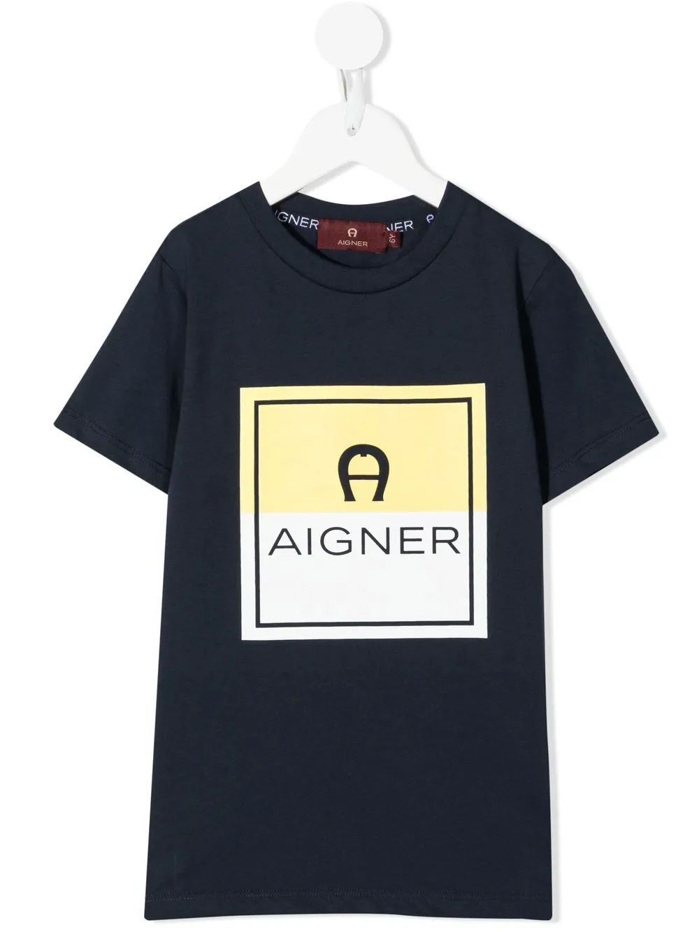 

Aigner Kids logo-print short-sleeved T-shirt - Blue