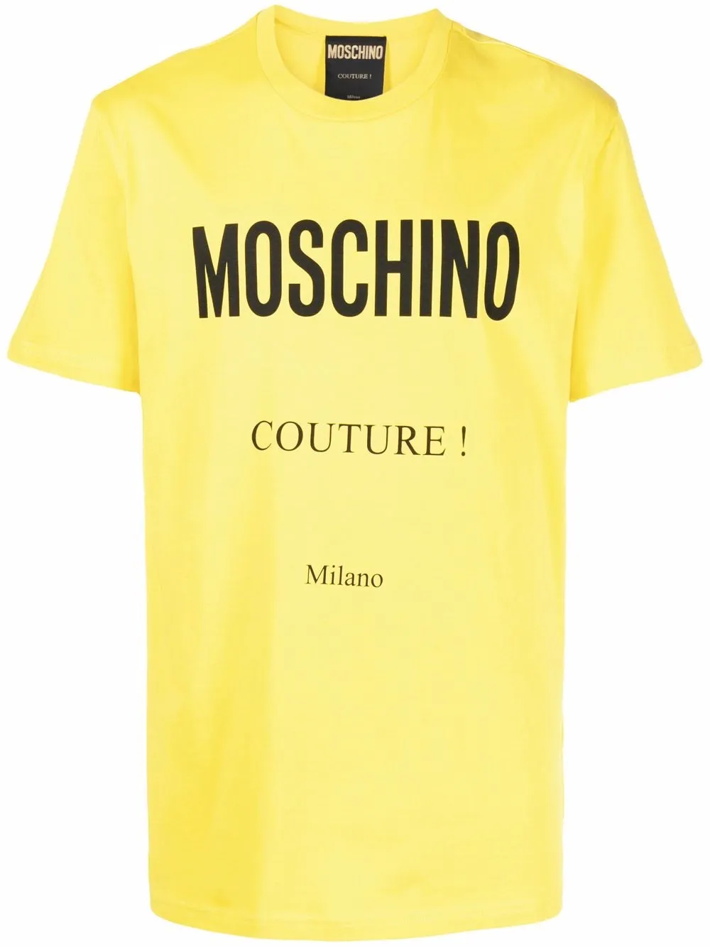 

Moschino playera con logo estampado - Amarillo