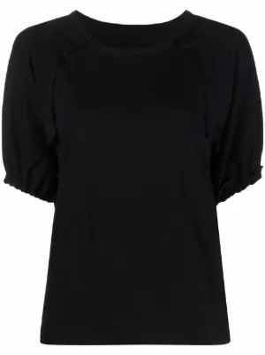 Comme Des Garçons Comme Des Garçons Textured Puff Sleeve T-shirt