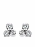 Pragnell 18kt white gold Bubbles diamond stud earrings - Silver