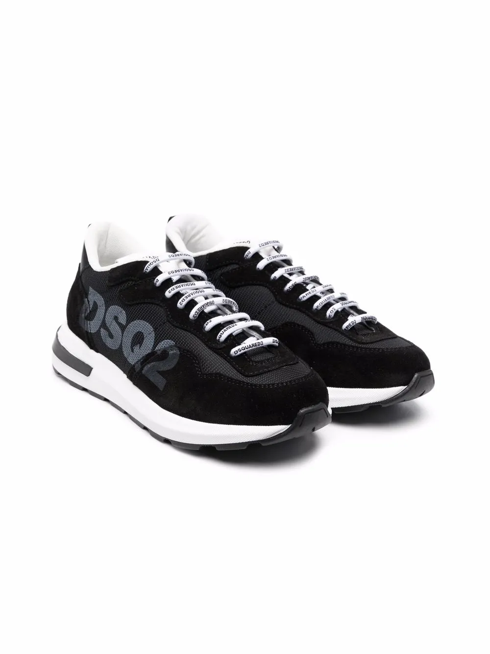 

Dsquared2 Kids tenis con logo estampado - Negro