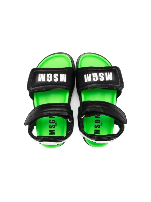 Moschino flatbed logo strap hot sale sandal