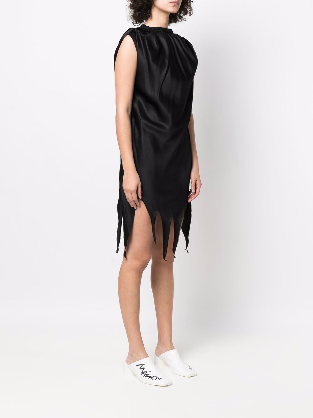 MM6 Maison Margiela raw-hem satin dress Women