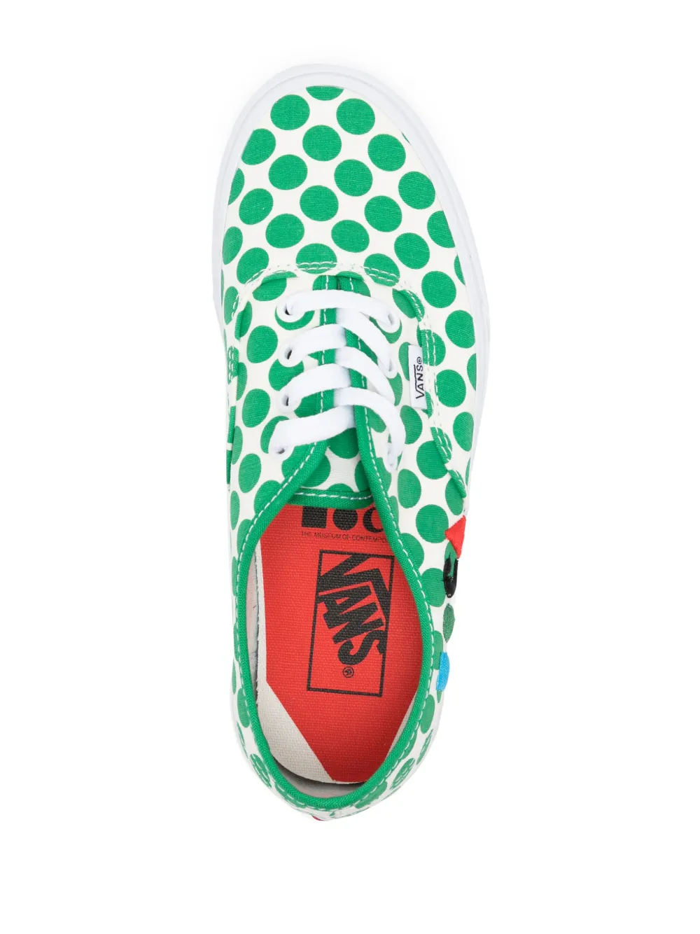 Vans x MOCA Authentic polka-dot cotton sneakers Green