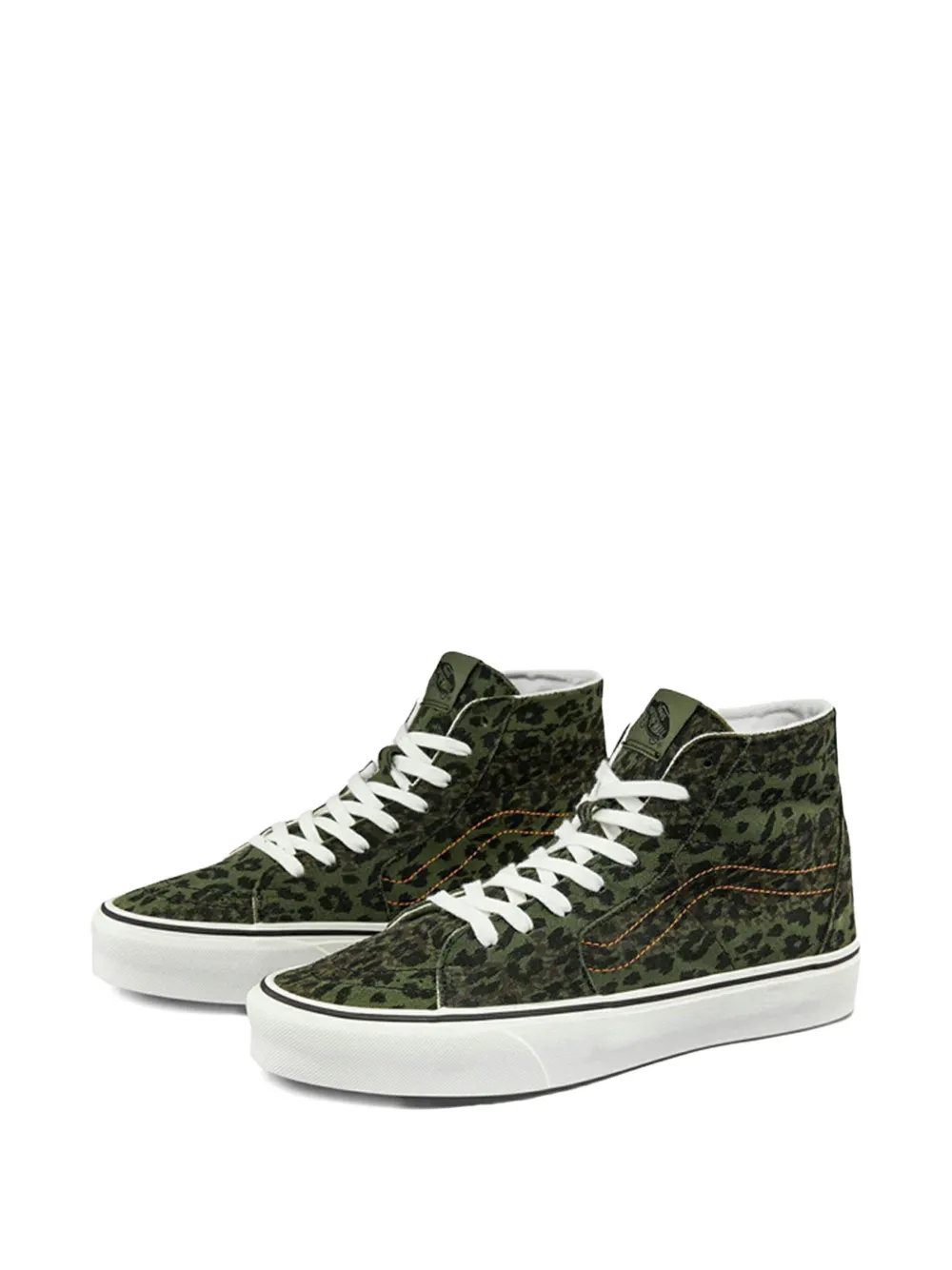 Vans Sk8-Hi Tapered leopard-print sneakers Green