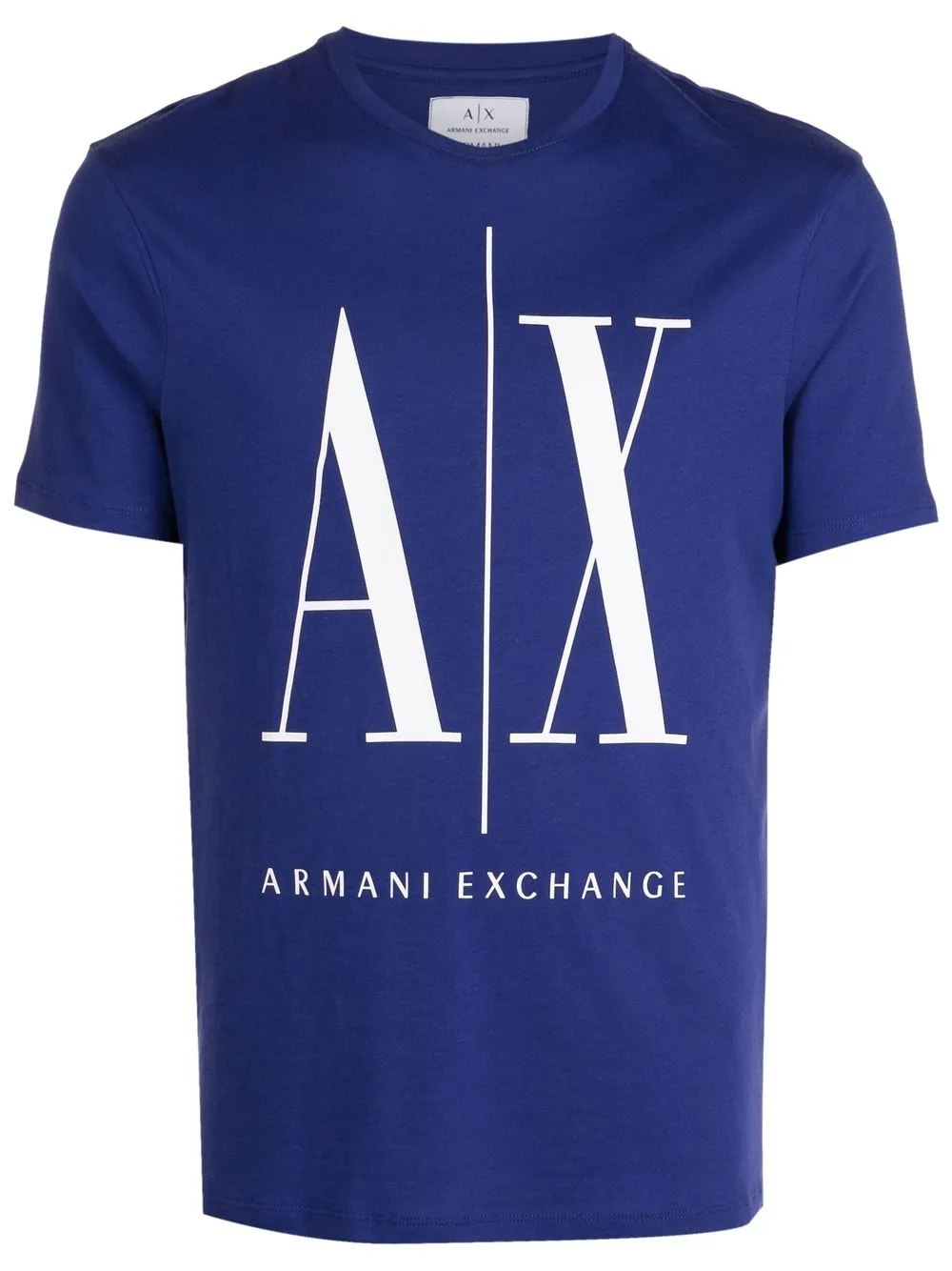 

Armani Exchange logo print T-shirt - Purple