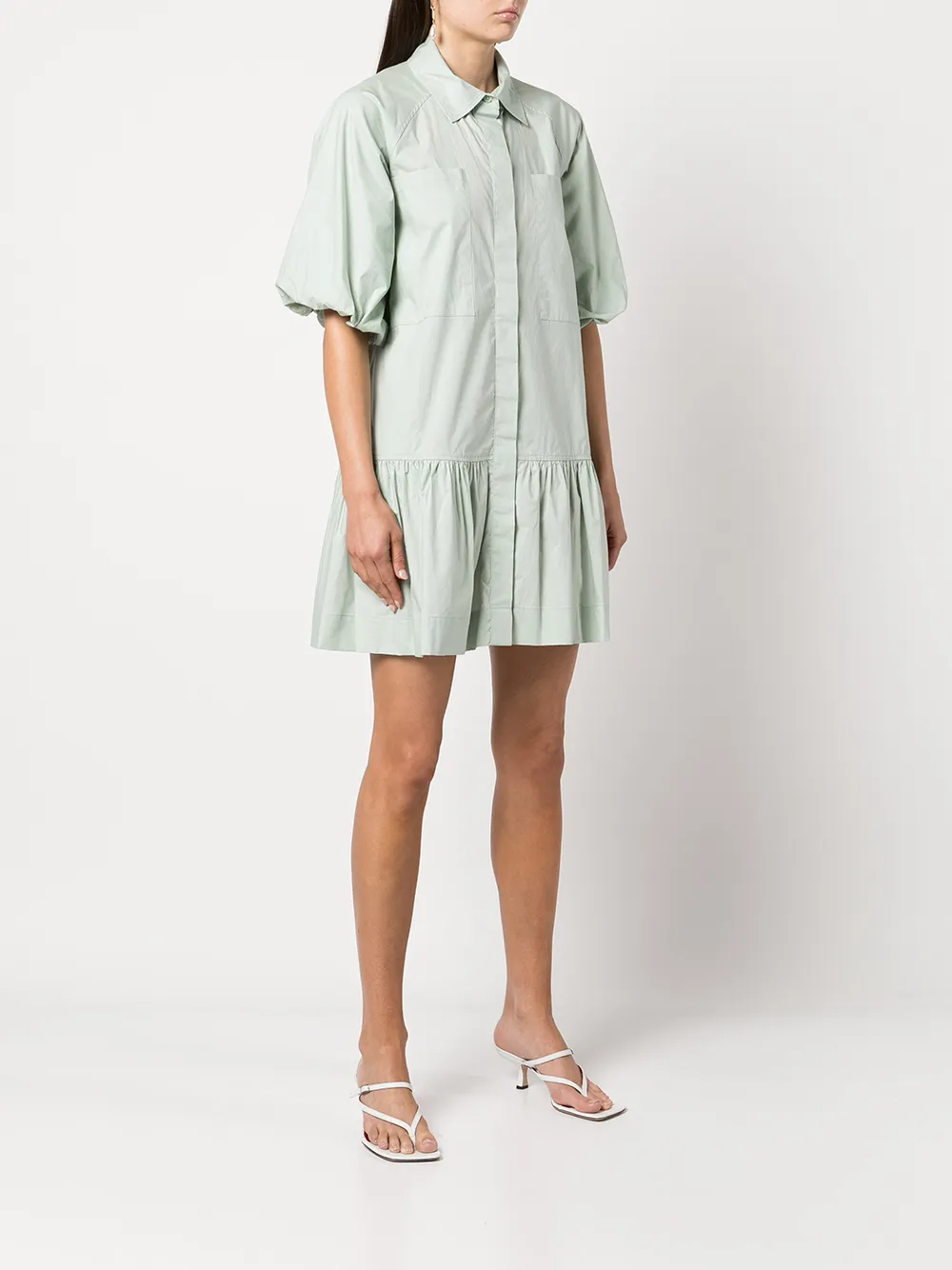 JONATHAN SIMKHAI STANDARD CRISSY POPLIN SMOCK DRESS