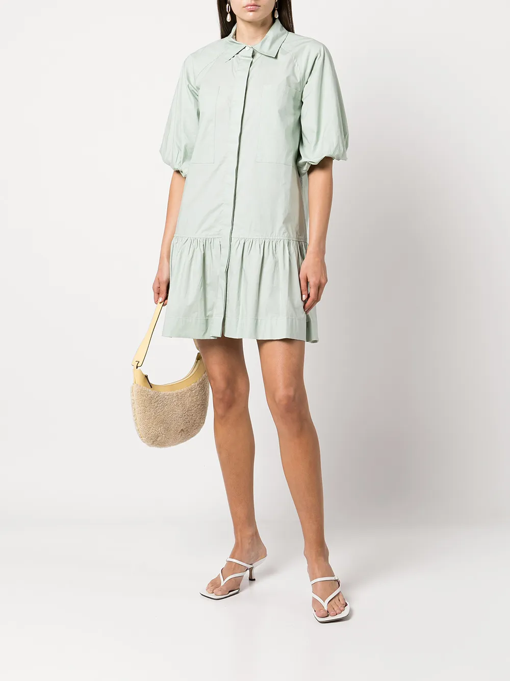 JONATHAN SIMKHAI STANDARD CRISSY POPLIN SMOCK DRESS