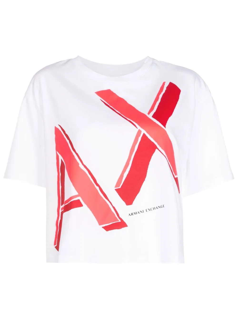 

Armani Exchange playera con logo estampado - Blanco