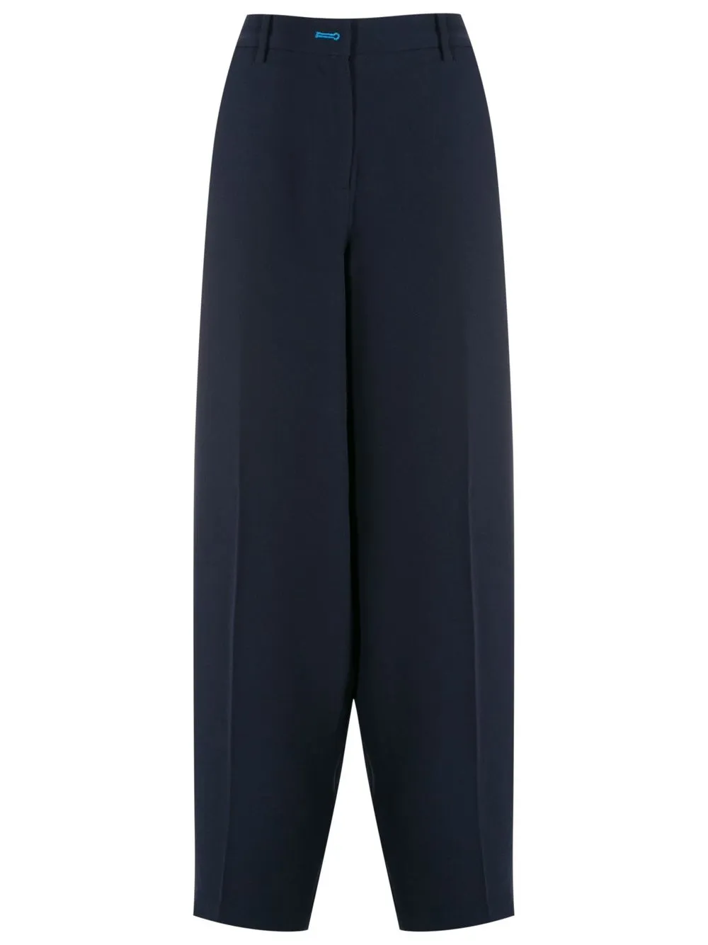 

Armani Exchange pressed-crease five-pocket tailored trousers - Blue