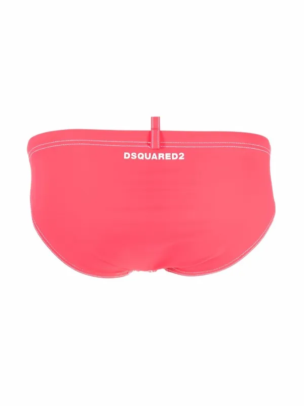 Dsquared2 logo-print Swim Briefs - Farfetch