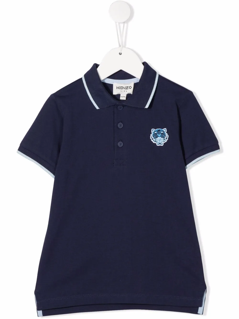 

Kenzo Kids playera tipo polo con parche del logo - Azul