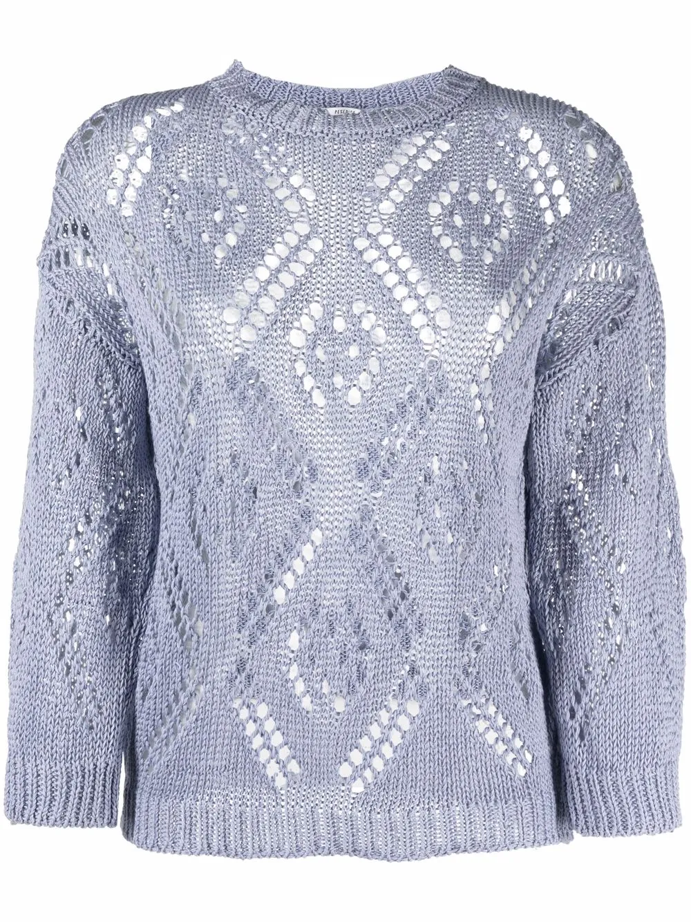 

Peserico pointelle-knit crew-neck jumper - Purple