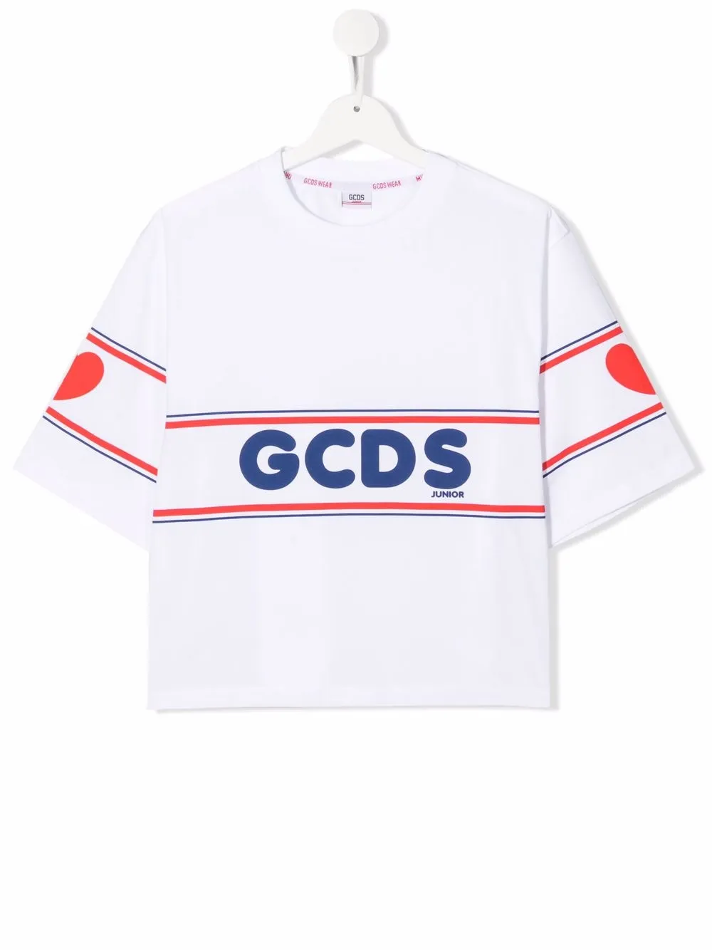

Gcds Kids top con logo estampado - Blanco