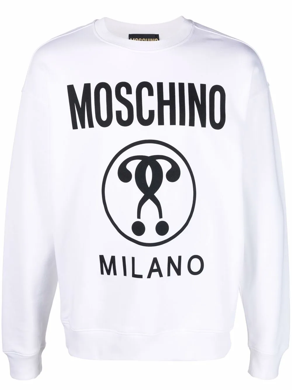 

Moschino sudadera con logo estampado - Blanco