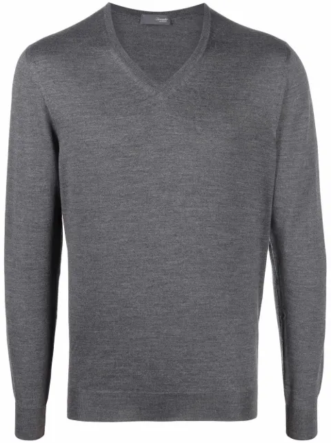 Drumohr V-neck knitted jumper