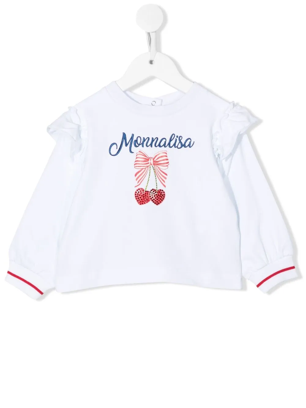 

Monnalisa logo-print sweatshirt - White