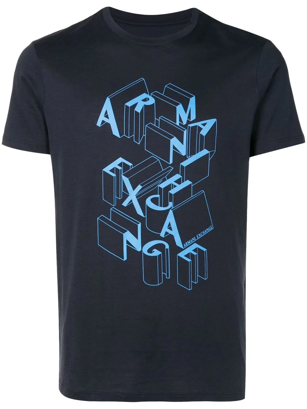 

Armani Exchange logo-print crew-neck T-shirt - Blue