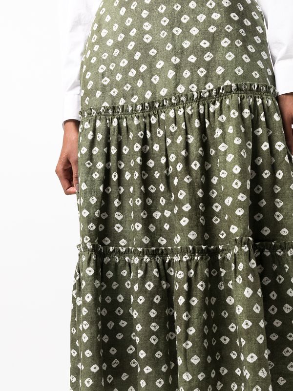 Polo Ralph Lauren polka-dot Tiered Midi Skirt - Farfetch