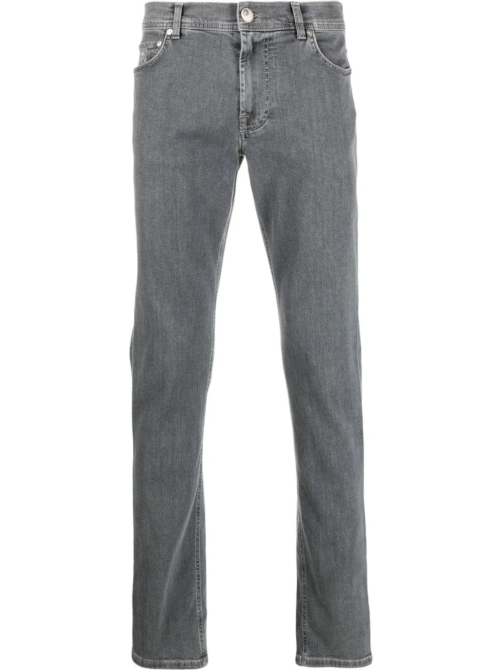 

Corneliani jeans slim con tiro bajo - Gris