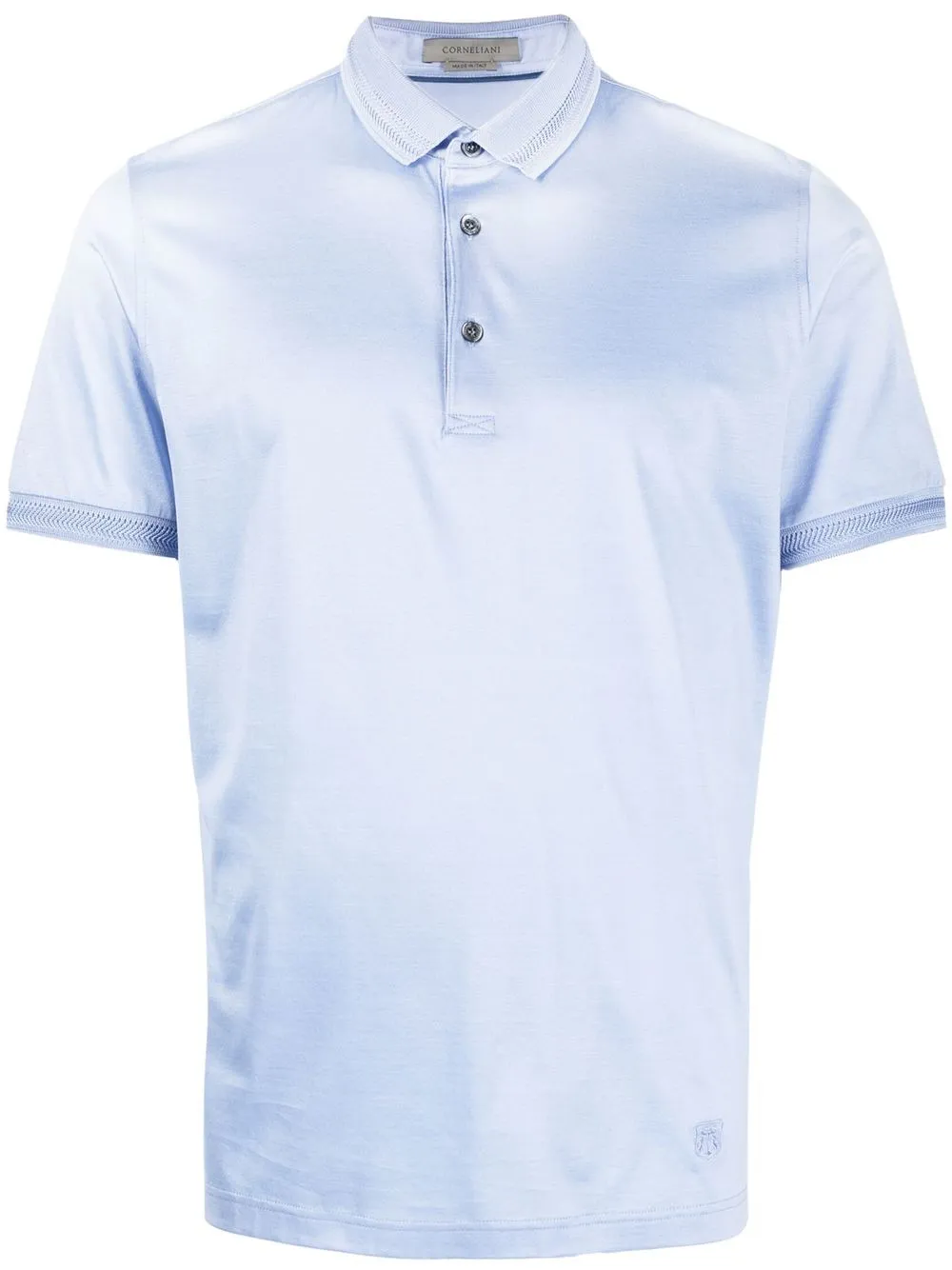 

Corneliani playera tipo polo con botones - Azul