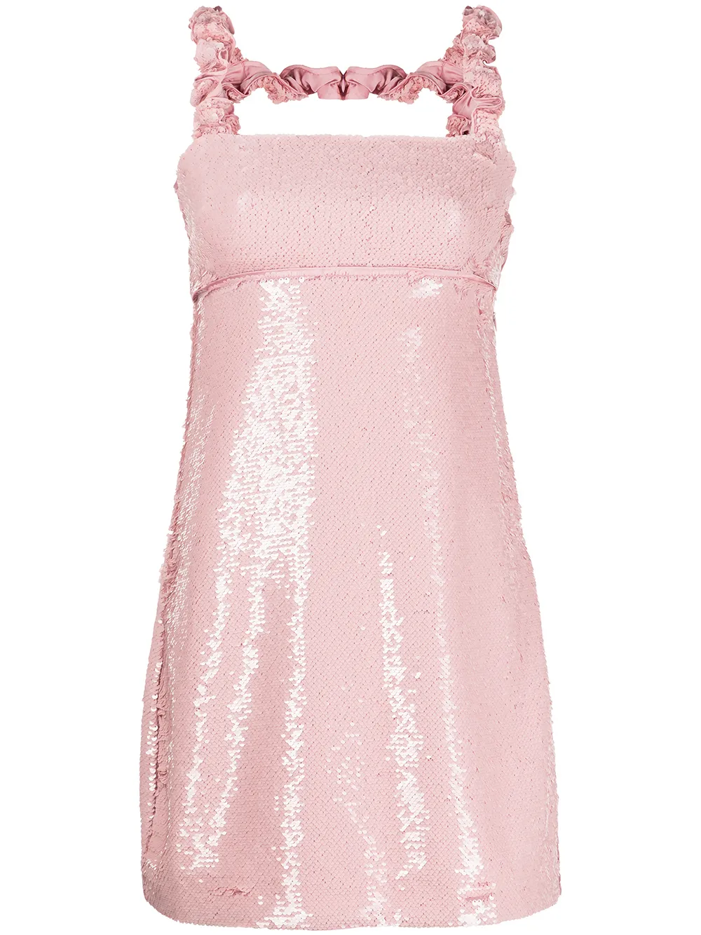 

GANNI sequinned sleeveless mini dress - Pink