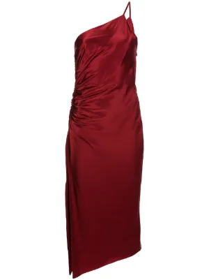 Michelle mason ruched strapless 2024 dress