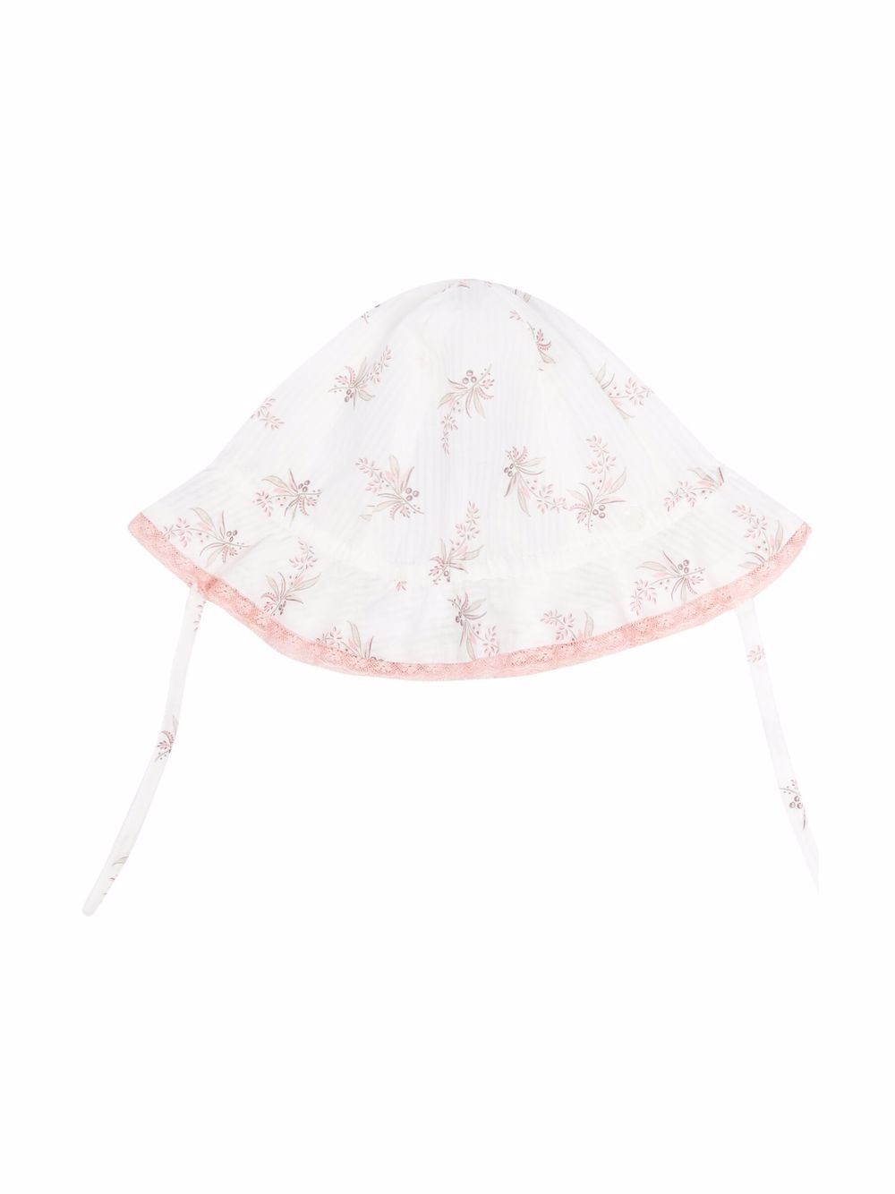 

Tartine Et Chocolat sombrero de verano con estampado floral - Blanco