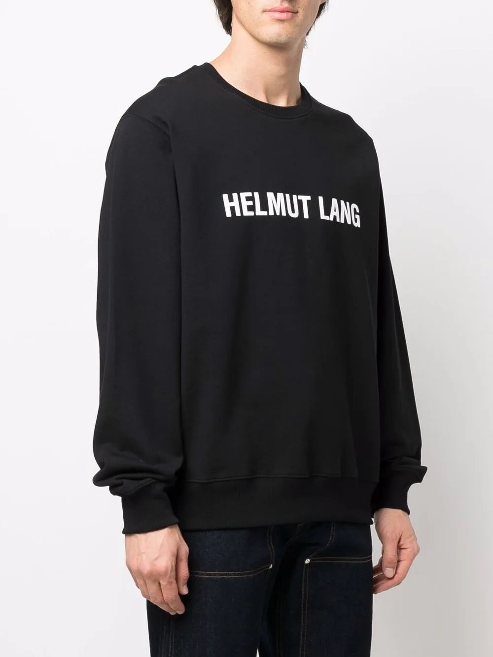 Helmut Lang Logo crew-neck Sweatshirt - Farfetch