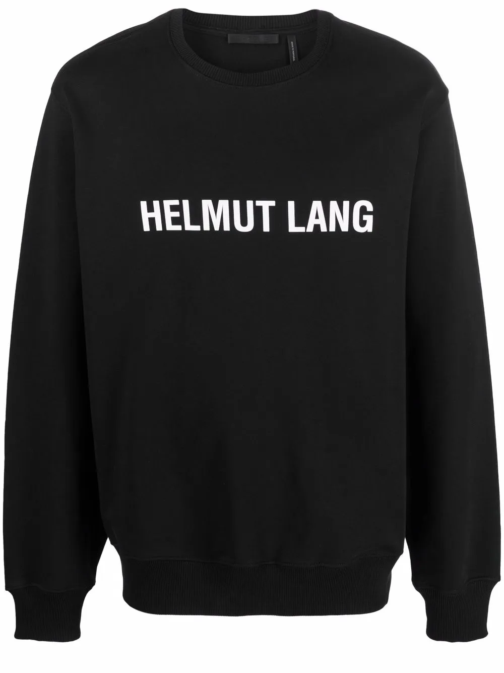 

Helmut Lang sudadera con logo y cuello redondo - Negro