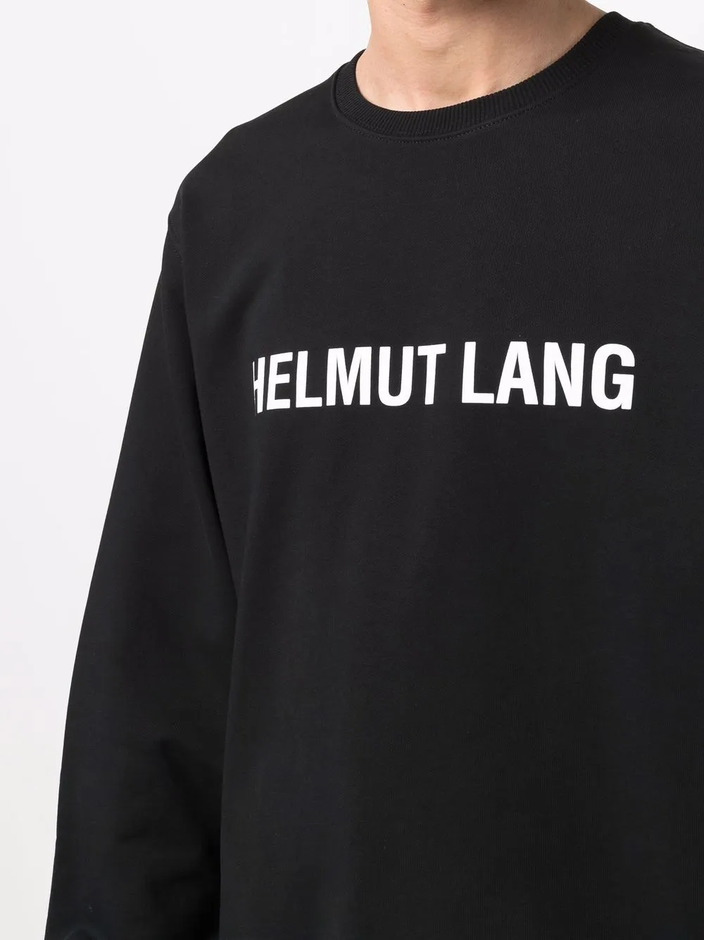 Helmut Lang Logo crew-neck Sweatshirt - Farfetch