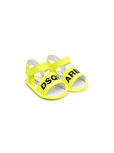 Dsquared2 Kids صندل جلد بطبعة شعار الماركة