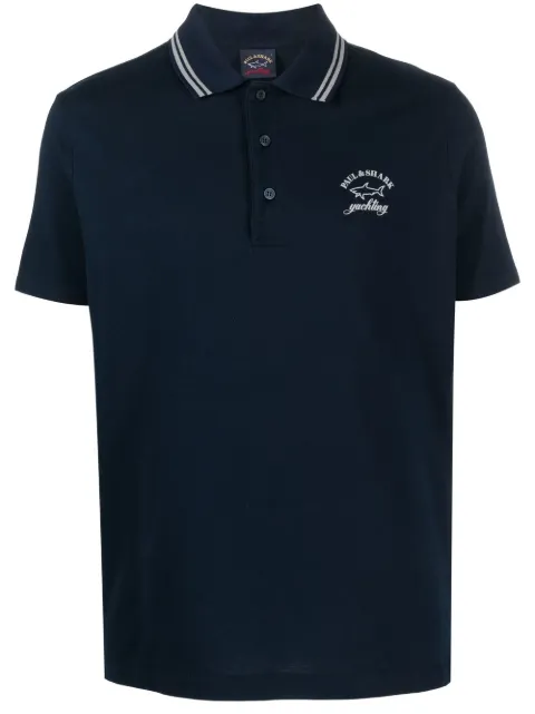 Paul & Shark logo-print polo shirt