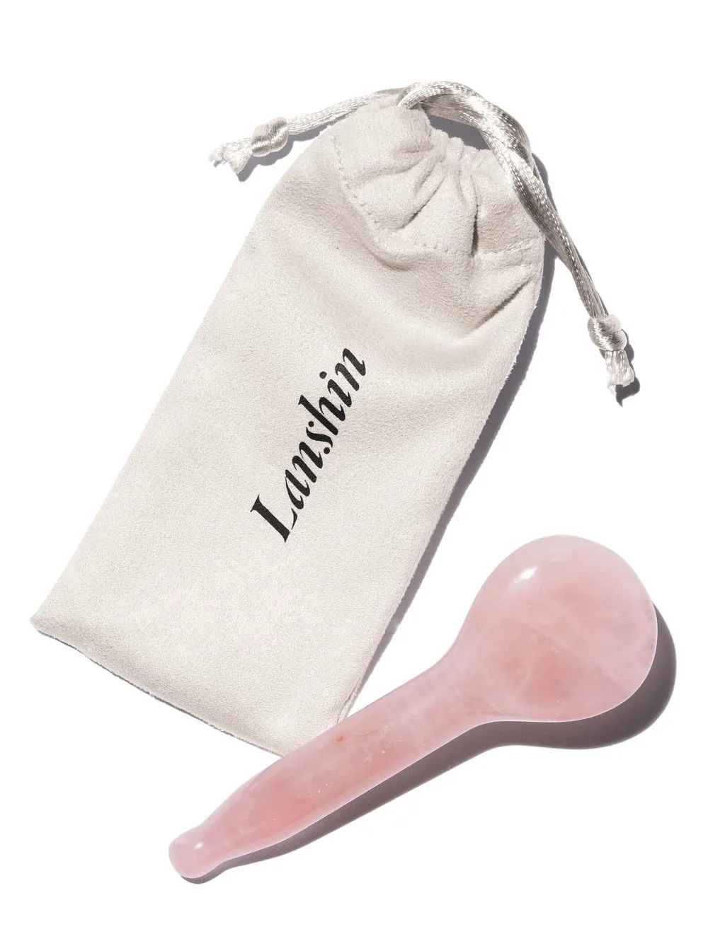 Lanshin Sculpting Spoon Rose Quartz sculptingtool