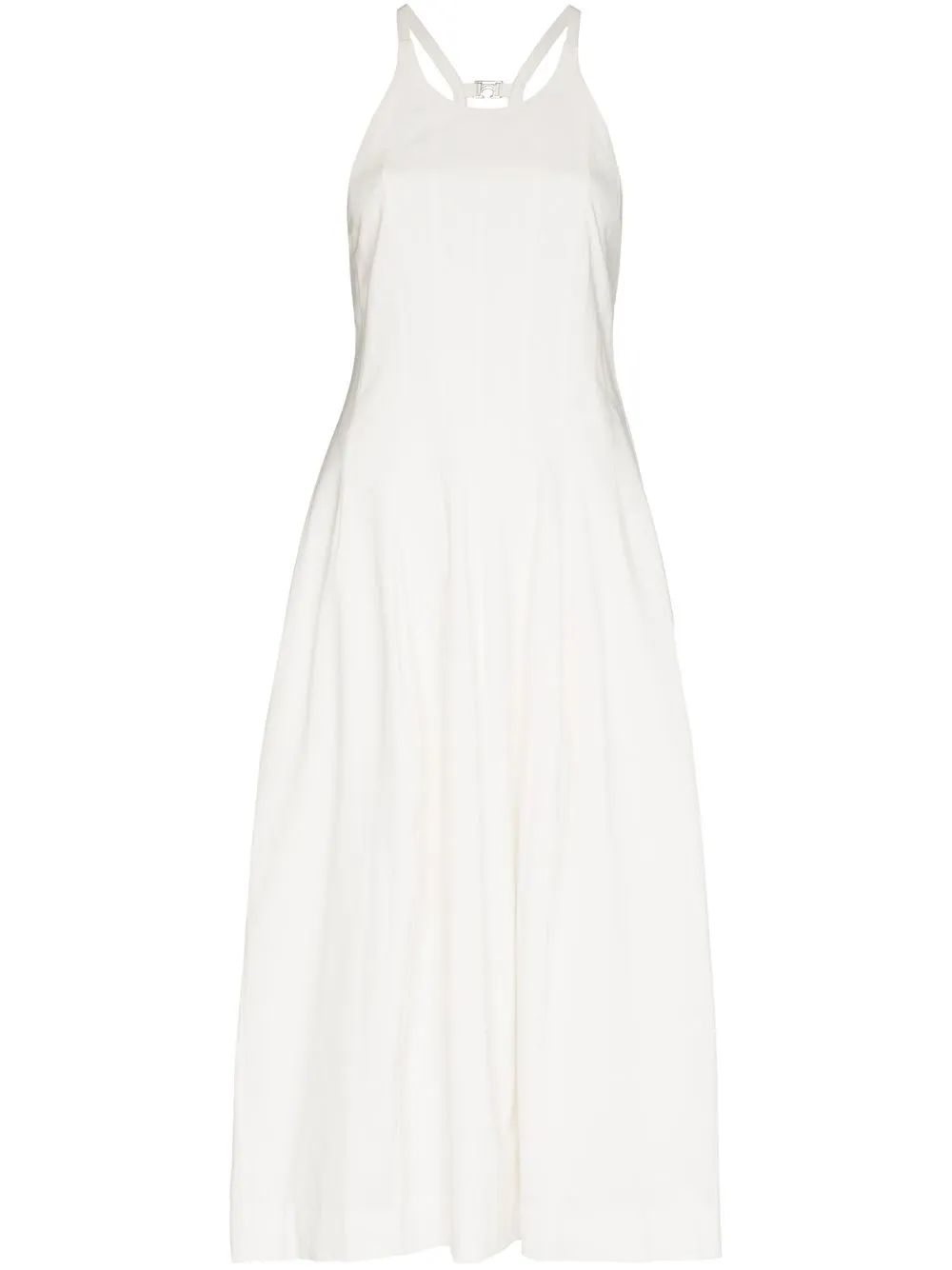 

Low Classic vestido largo Cutting Line sin mangas - Blanco