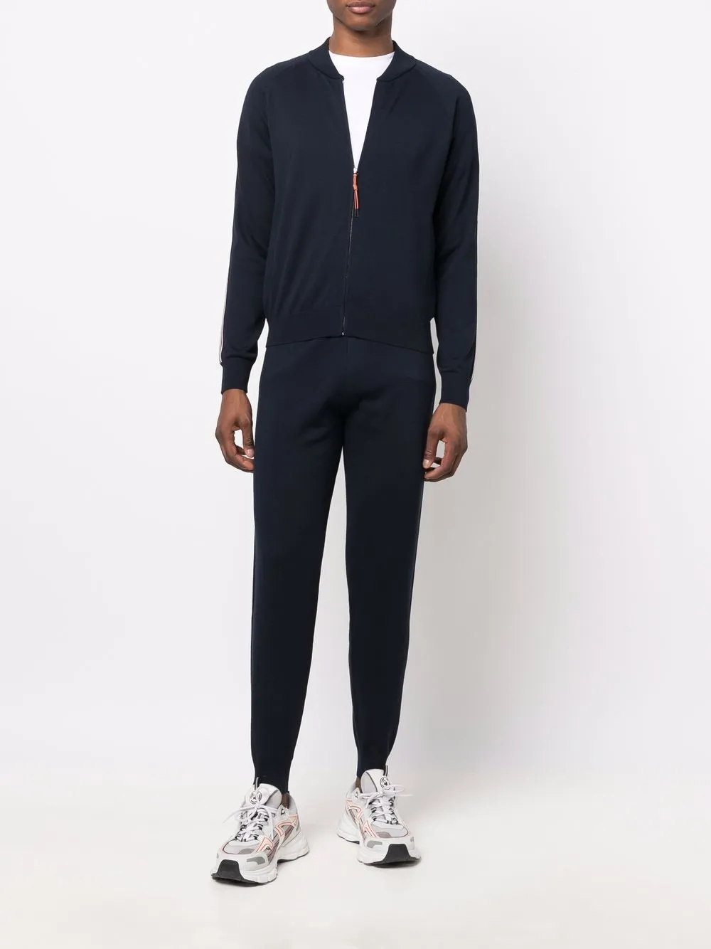 Corneliani Trainingsjack met zijstreep - Blauw