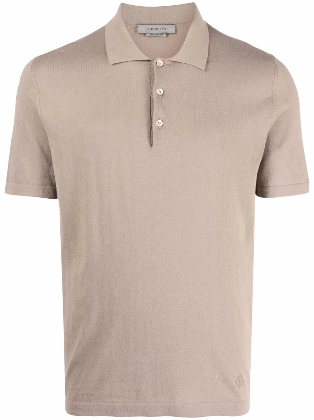 

Corneliani cotton fine-knit polo shirt - Brown