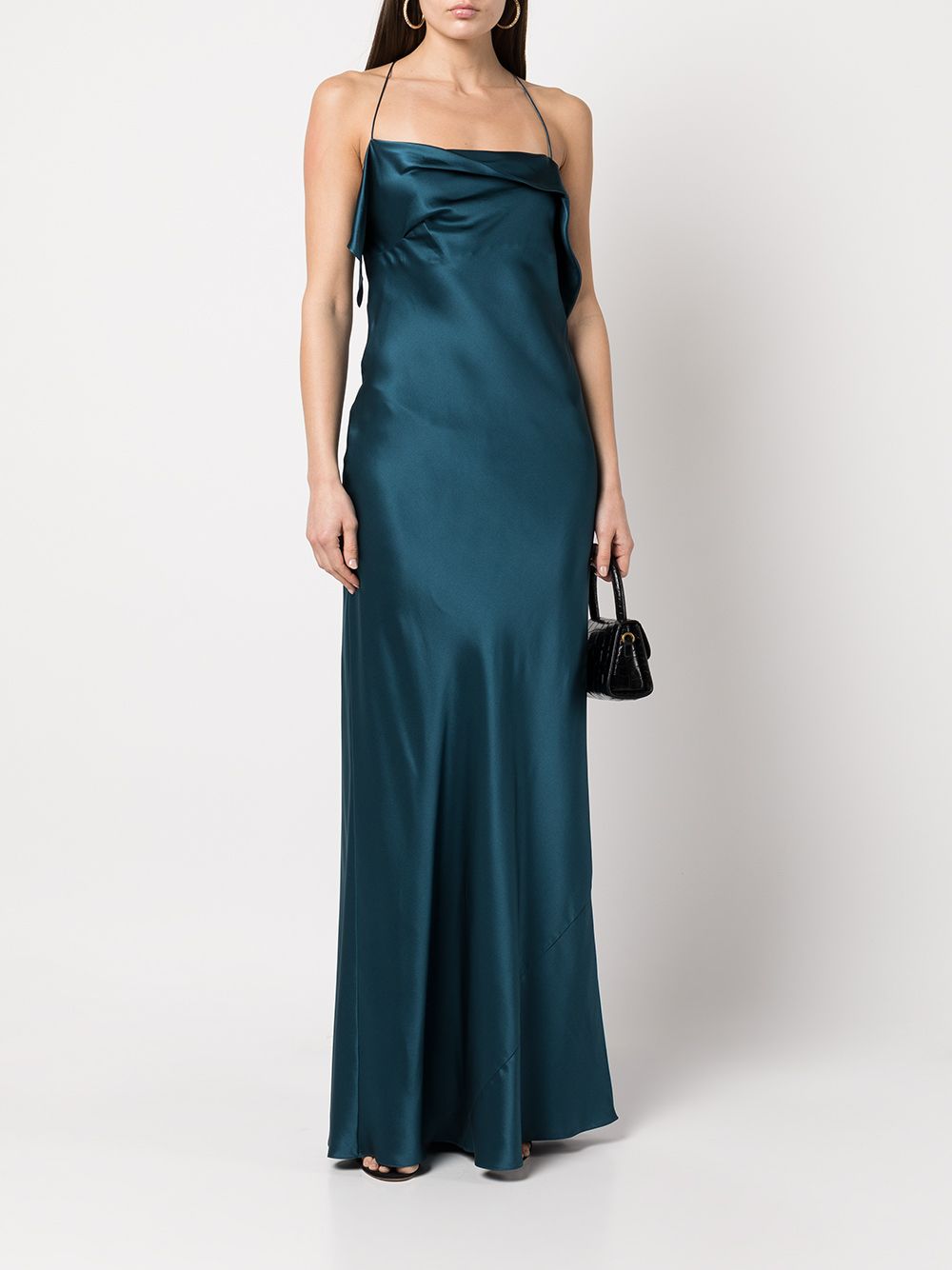 Michelle Mason square-neck Silk Dress - Farfetch