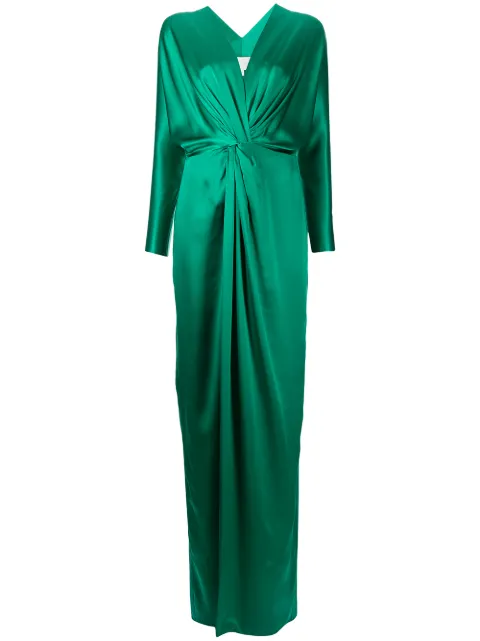 Michelle Mason twist-detail silk gown