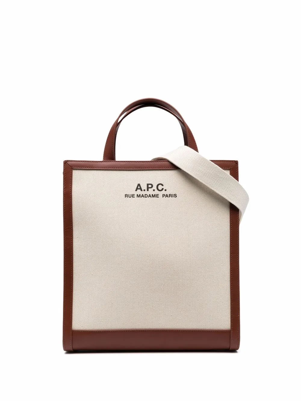 

A.P.C. tote con logo estampado - Neutro