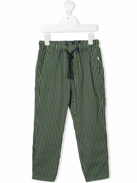 Il Gufo pantalones con rayas estampadas