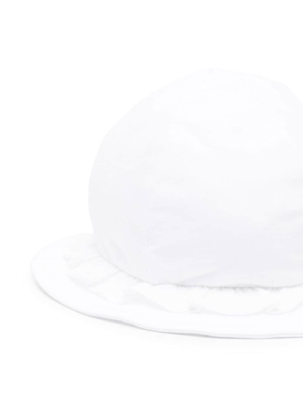 Shop Il Gufo Bow-detail Sun Hat In White