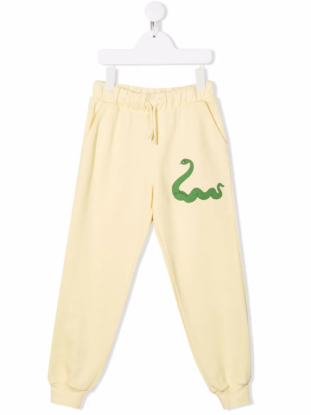 

Mini Rodini snake-print track pants - Yellow
