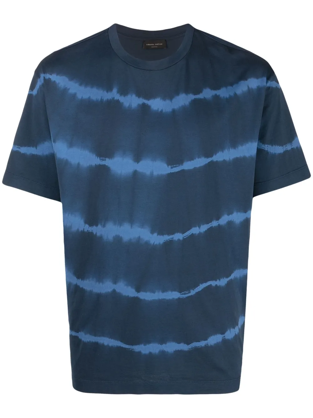 

Roberto Collina playera con estampado tie-dye - Azul