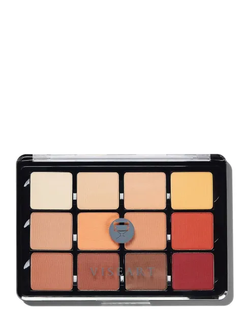 Viseart  10 Warm Mattes SlimPro Lidschattenpalette