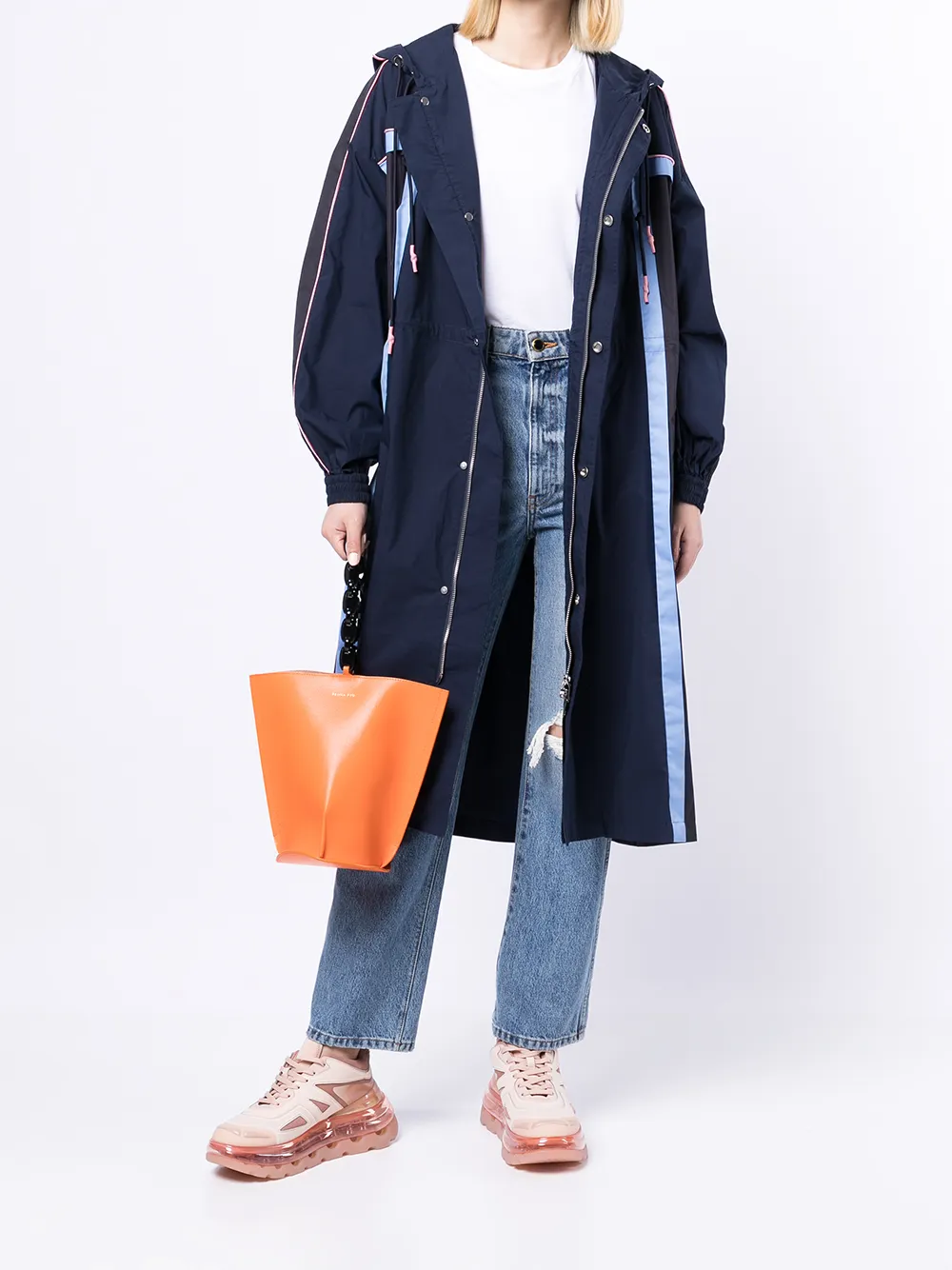 BAPY BY *A BATHING APE® Regenjas met contrasterend vlak - Blauw