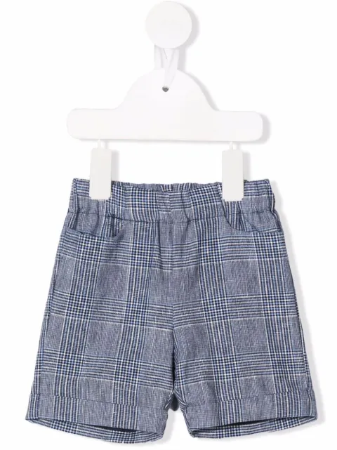 La Stupenderia plaid-pattern Bermuda shorts