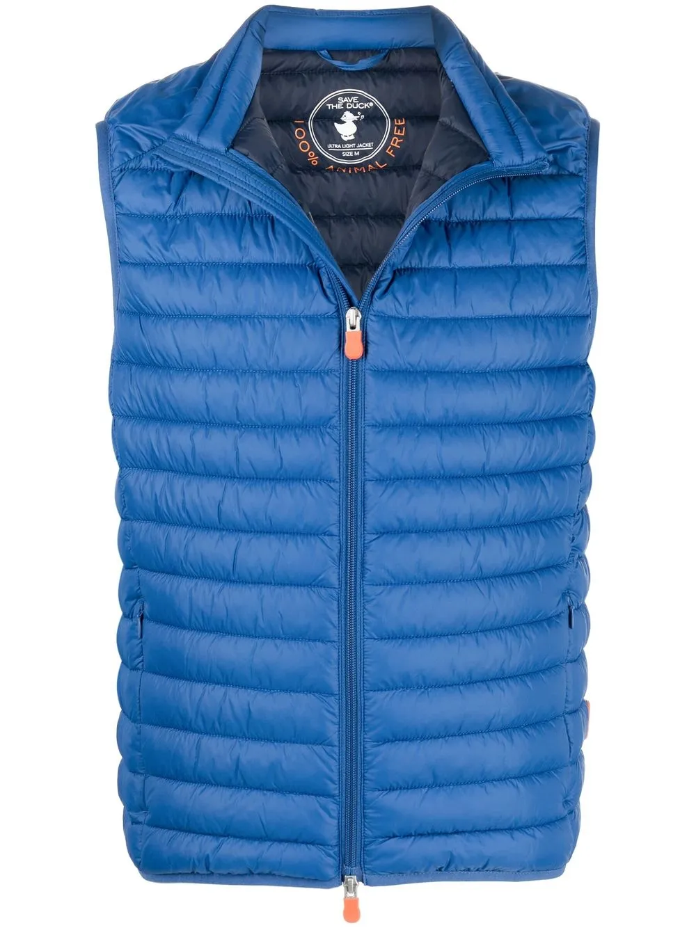 

Save The Duck quilted-finish zipped gilet - Blue