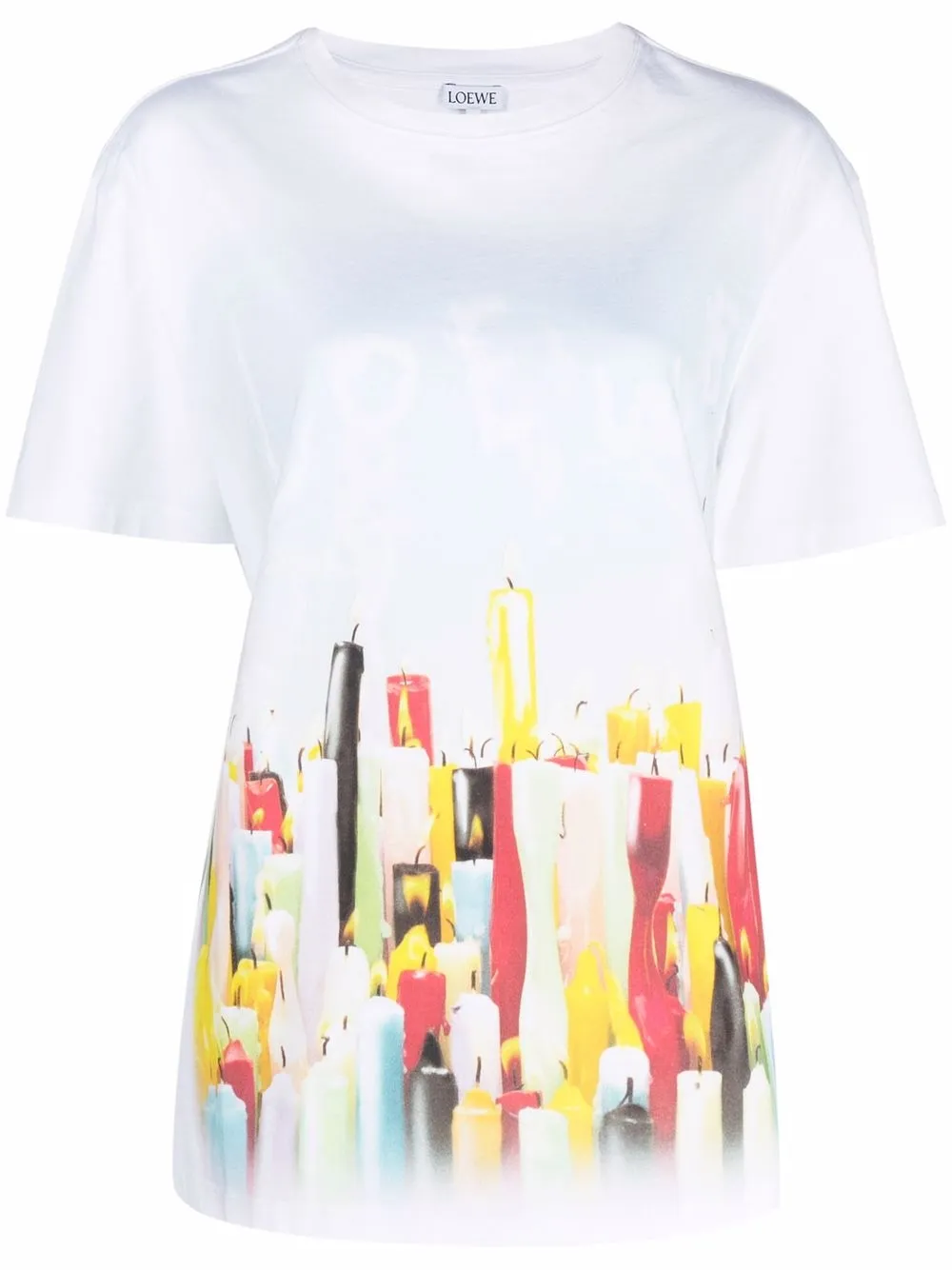 

LOEWE candle-print T-shirt - White